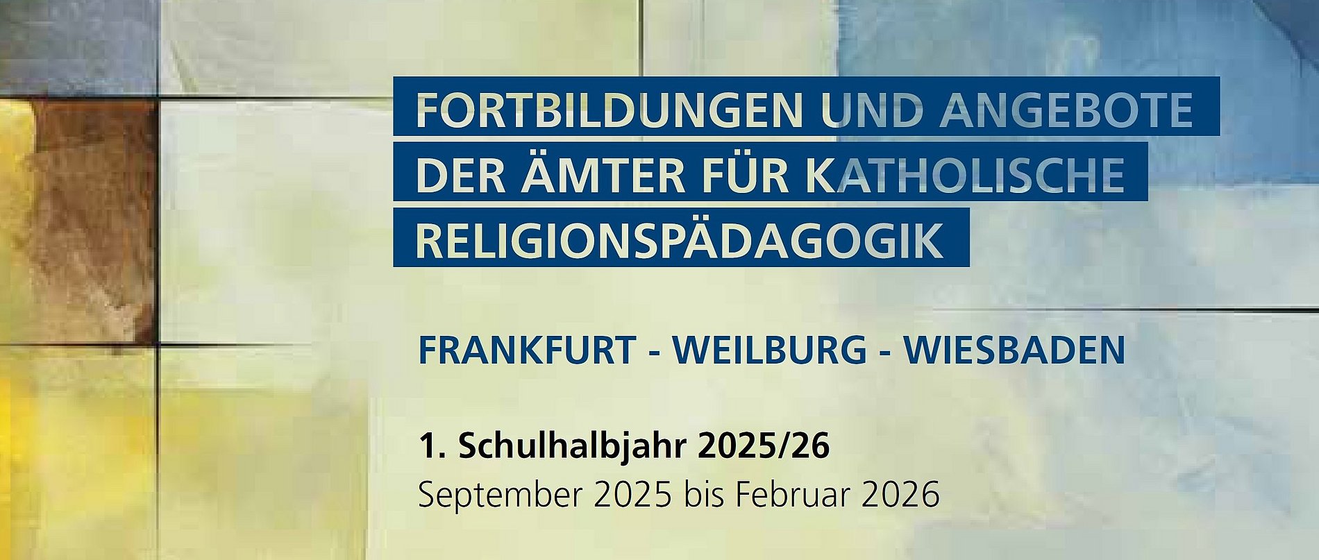 Fortbildungen und Angebote 1. Schulhalbjahr 2025/2026