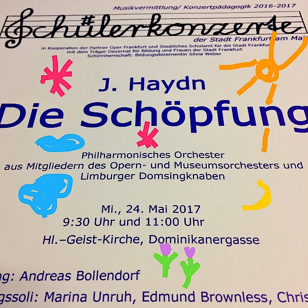 Schuelerkonzert Schoepfung